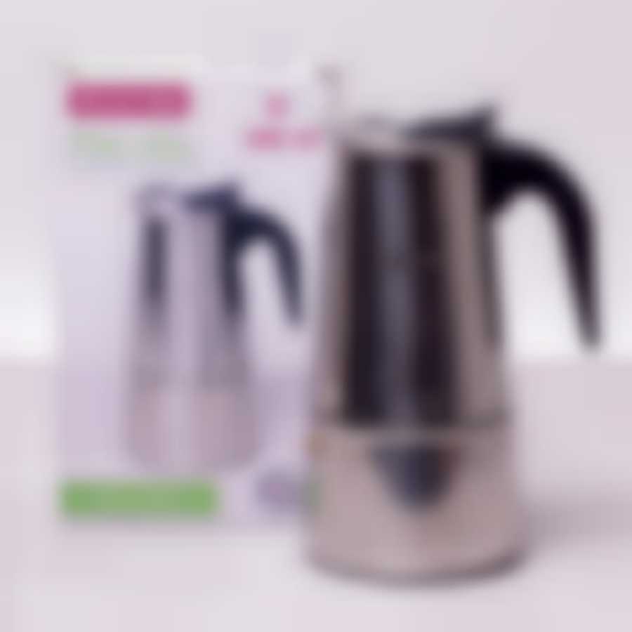 Кофеварка гейзерная Kamille 450мл (9 порций) из нержавеющей стали