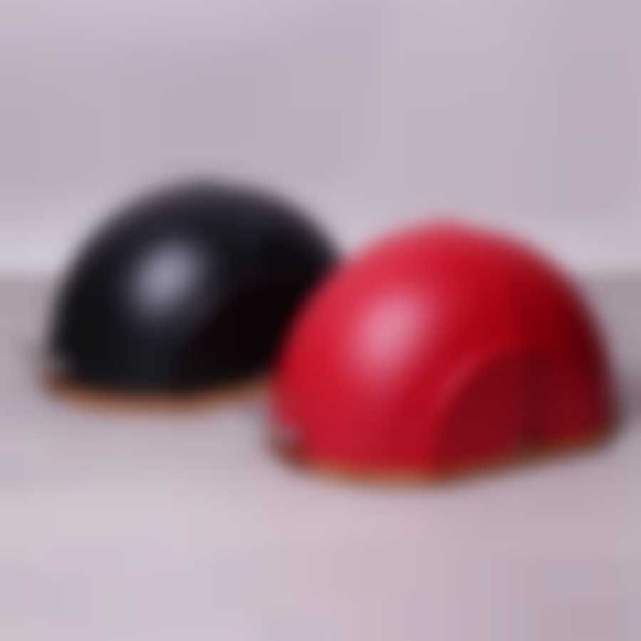 Хлебница Kamille, 38.5*26.5*19см (бамбук, пластик; черная, красная)