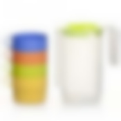 Набор Турист (кувшин + 4 кружки) (цвет в ассортименте)