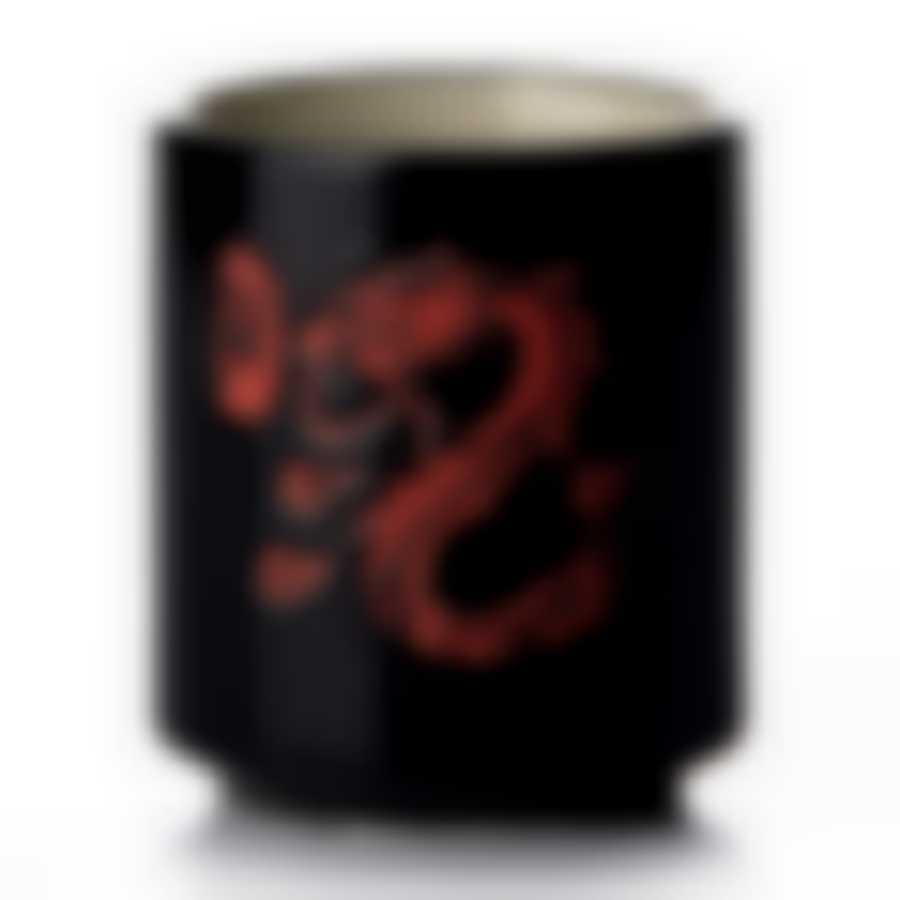 Кружка для чая "Японские мотивы", без ручки, черная, объем 150 мл