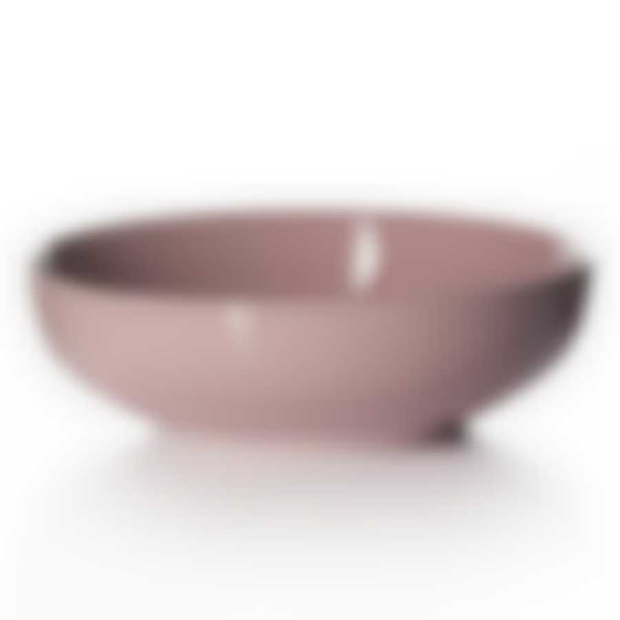 Тарелка розовая, диаметр 17,8 см, высота 5,4 см