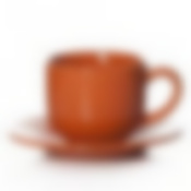 Чайная пара оранжевая, объем чашки 220 мл