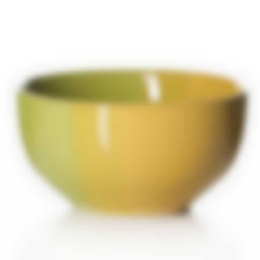 Салатник желто-зеленый, диаметр 13,75 см, высота 7,4 см