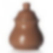 Сахарница коричневая, диаметр 6,9 см, высота 8,2 см