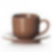 Чайная пара коричневая, объем чашки 200 мл