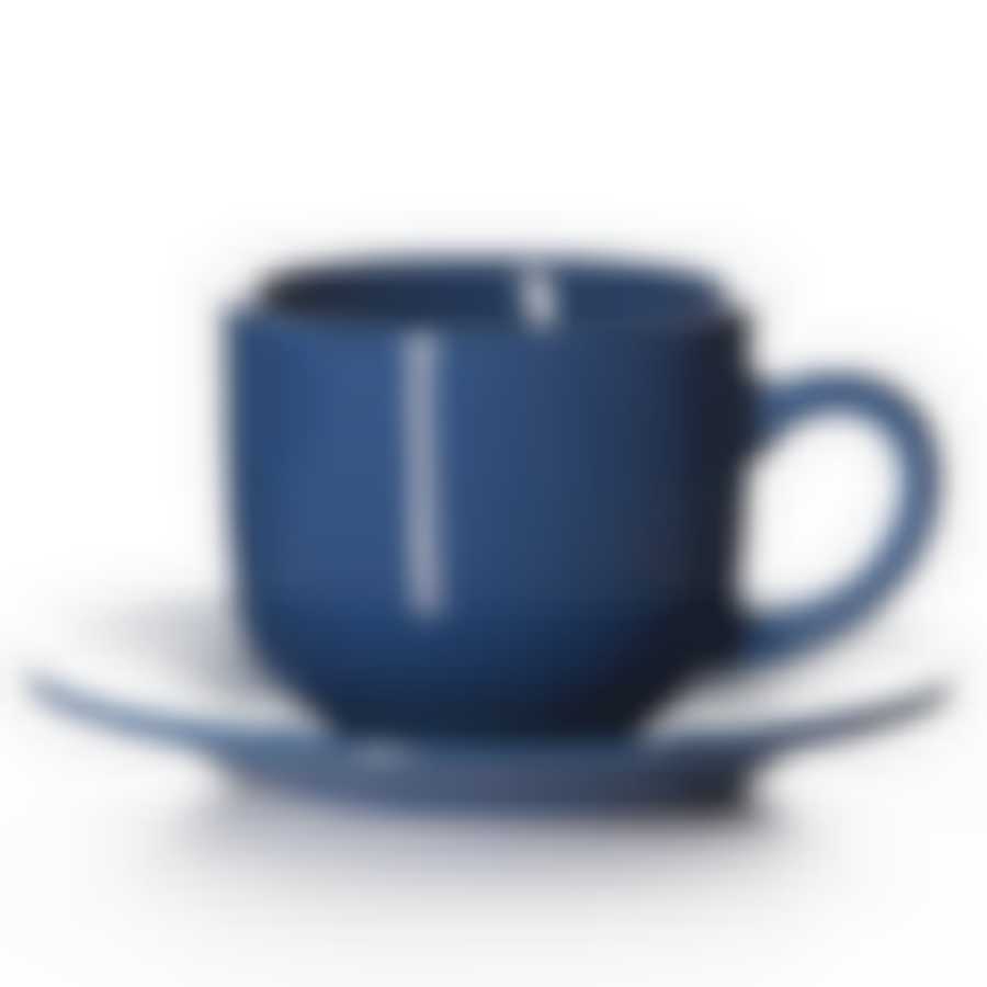 Чайная пара синяя, объем чашки 220 мл