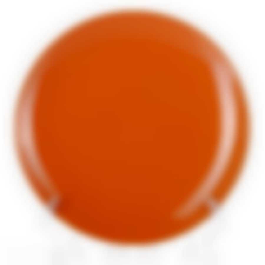 Тарелка оранжевая, диаметр 21,2 см, высота 2,1 см