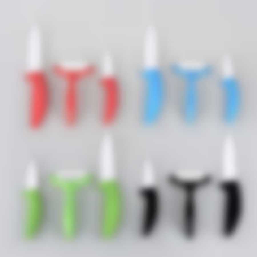 Набор керамических ножей, 3 предмета (цвета в ассортименте)