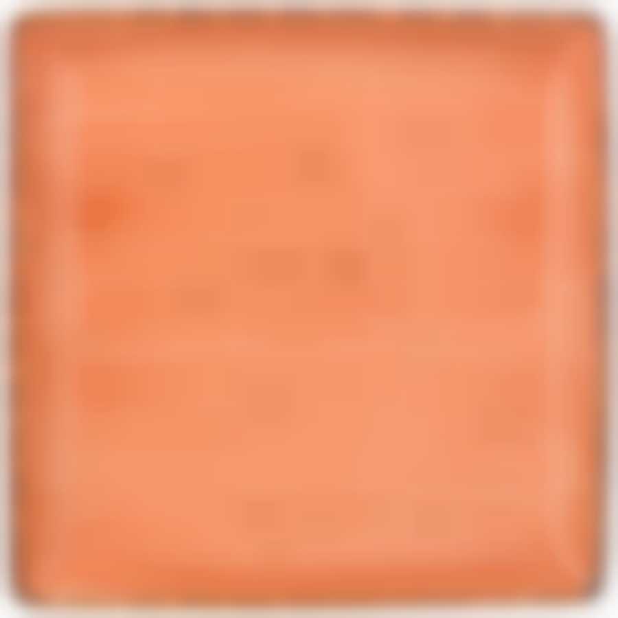 Тарелка закусочная квадратная "NATURE" 20 см, цвет оранжевый