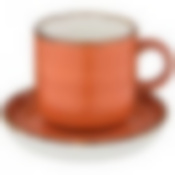 Чайный набор на 1 пер. 2 пр. "NATURE" 350 мл, цвет оранжевый