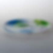 Тарелка столовая мелкая Luminarc Flowers Dream Blue, D=25 см