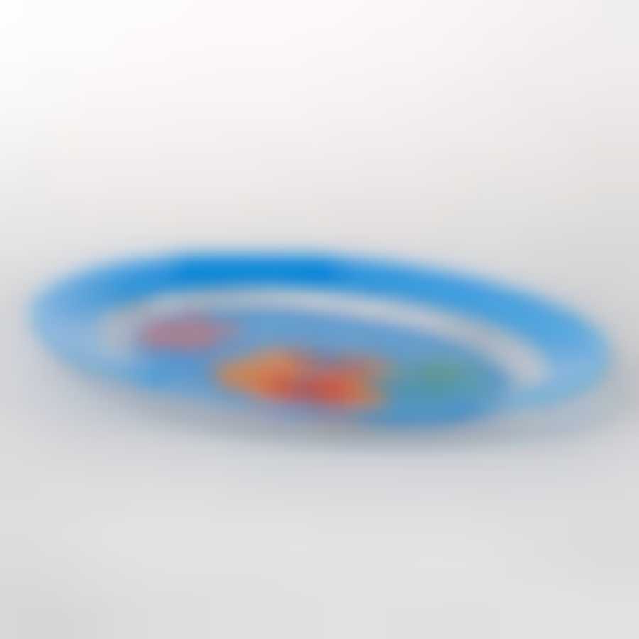 Блюдо овальное Luminarc Carine Hibiscus Blue, длина 35 см