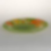 Тарелка плоская POP FLOWERS GREEN, диаметр 250 мм