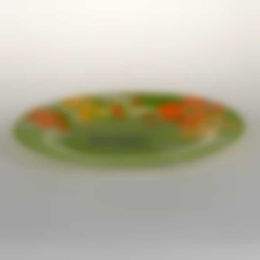 Тарелка плоская POP FLOWERS GREEN, диаметр 250 мм