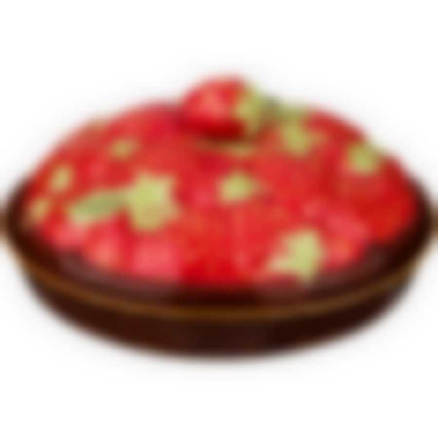 Блюдо с крышкой Agness Клубника, D=24 см