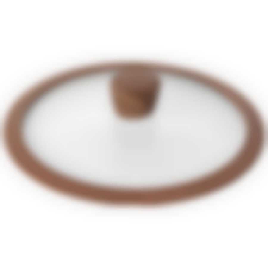 Стеклянная крышка с силиконовым ободом, 24 см, NADOBA, серия GRETA