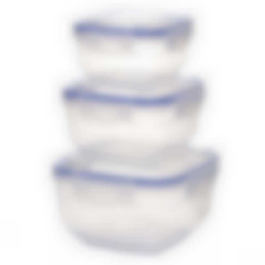 Воздухонепроницаемый квадратный контейнер 3 шт 500,900,1500 мл