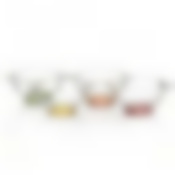 Набор супниц с цветным дном 4шт