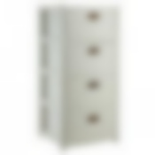 Комод Idea "Ротанг", цвет: белый ротанг,4 секции