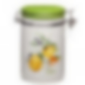 Банка для сыпучих продуктов с клипсой "ИТАЛЬЯНСКИЕ ЛИМОНЫ" 800 мл. 12*10*17 см