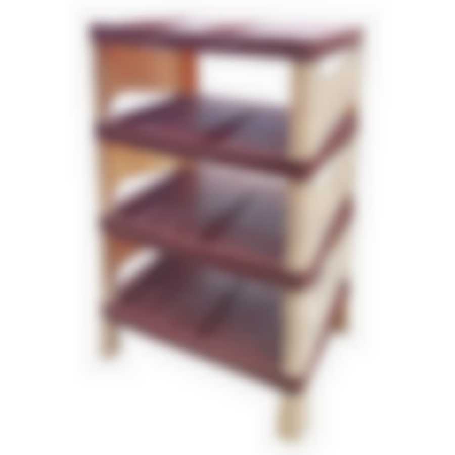 Большая обувная полка 4-х этажная (цвет в ассортименте)