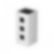 Универсальный кер. блок для ножей, белый, NADOBA, серия ESTA