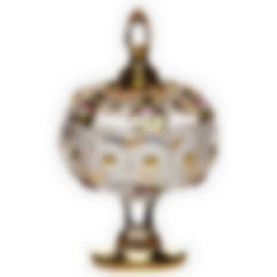 КОНФЕТНИЦА С КРЫШКОЙ "ГОЛДЕН" д=11см, в=18,5см