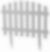 Ограждение декоративное Волна (2,45*0,35 м) цв.белый