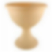 Кашпо-вазон Ливия d=310 мм низкий (белая глина)