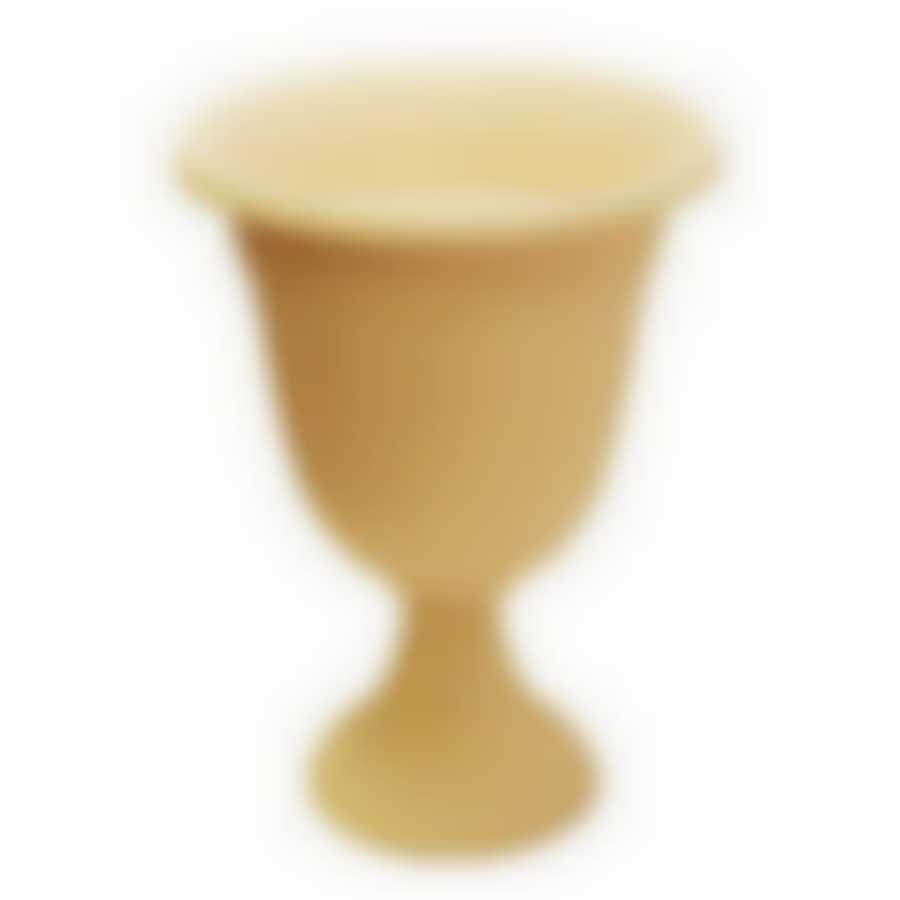 Кашпо-вазон Ливия d=300 мм высокий (белая глина)