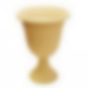 Кашпо-вазон Ливия d=350 мм высокий (белая глина)