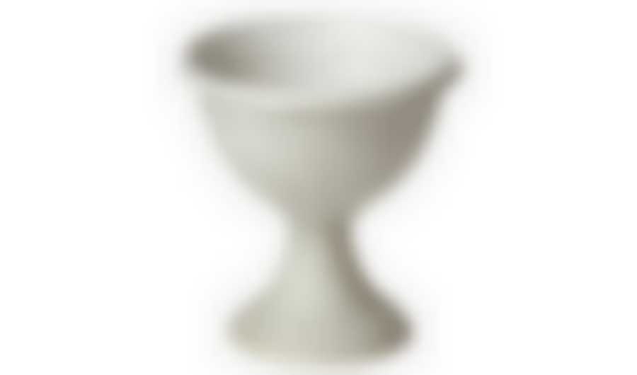 Кашпо-вазон Ливия d=370 мм низкий (белая глина)