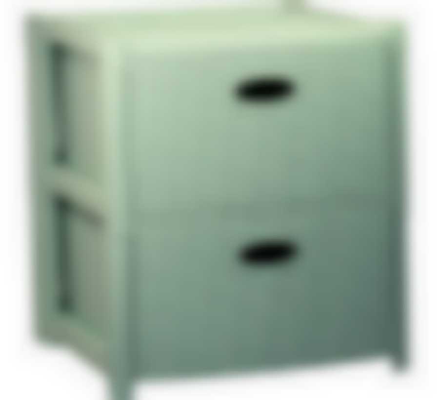Комод-тумба Стиль Вязание 2 секции (фисташковый)