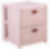 Комод-тумба Стиль Вязание 2 секции (чайная роза)