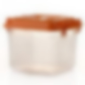 Контейнер квадратный с ручками, объем 4 л (цвет в ассортименте)