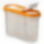 Банка для сыпучих продуктов, объем 1,3 л (овальная) (цвет в ассортименте)