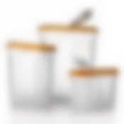 Набор банок для сыпучих продуктов, 1,3 + 2,2 + 4,0 л 11175 (цвет в ассортименте)