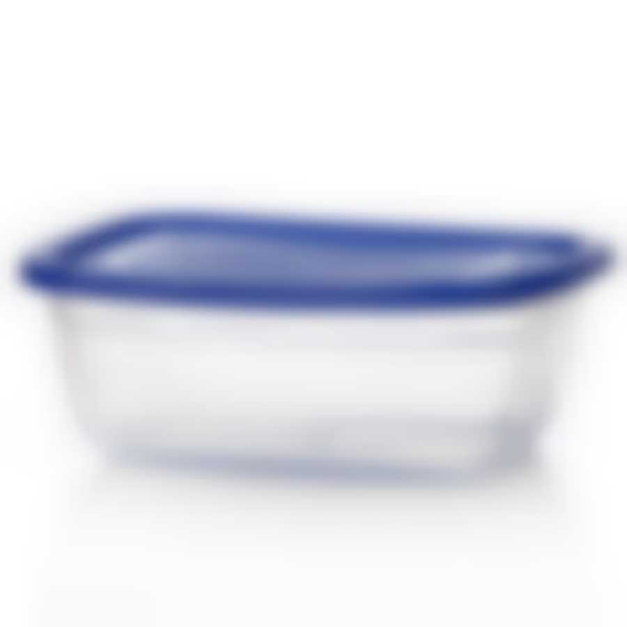 Контейнер "Dunya Plastik", цвет: синий, прозрачный, 2,20 л