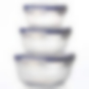 Набор воздухонепроницаемых квадратных контейнеров, 3 штуки (объем 500,900,1500 мл)