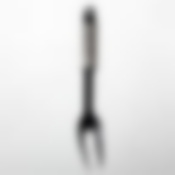 Вилка черная с металлической ручкой, длина 35 см