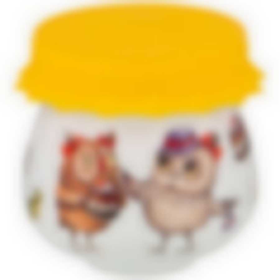 Баночка для меда/варенья с силиконовой крышкой "СОВУШКИ" 180 мл