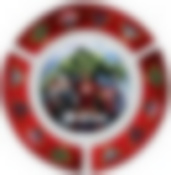 Тарелка малая 20 см (стекло)"Мстители"