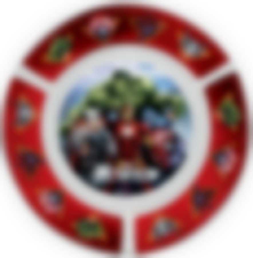 Тарелка малая 20 см (стекло)"Мстители"