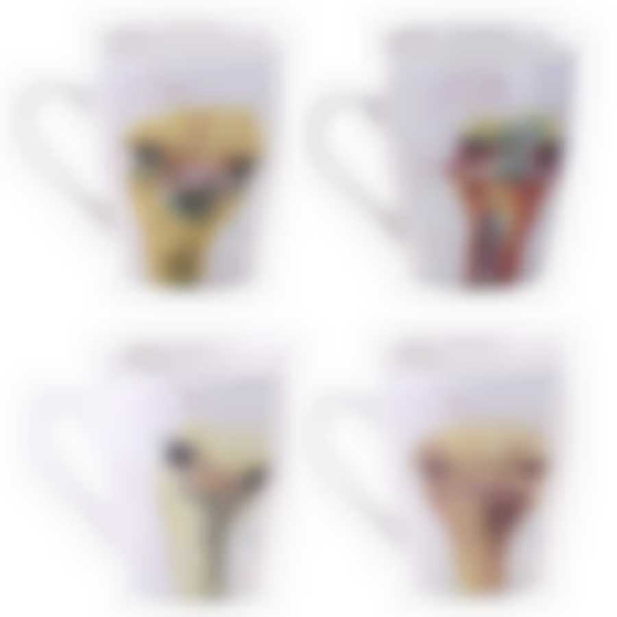 Кружка 340мл СТРАУСЫ 4 вида (12/48)