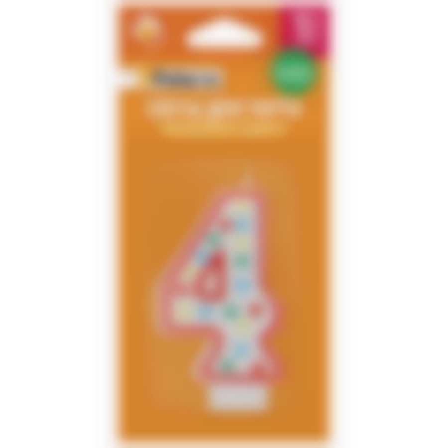 Свеча для торта, PATERRA, цифра 4