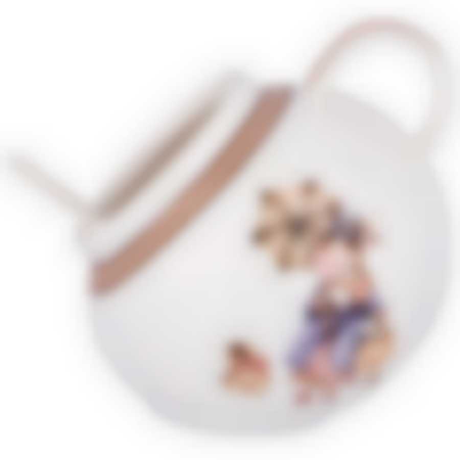 СОЛОНКА ФАРФОРОВАЯ С ЛОЖКОЙ "РАНДЕВУ" 10*5см