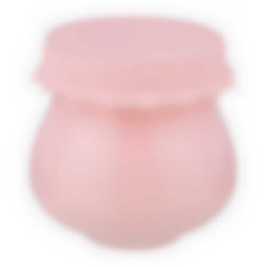 БАНОЧКА С СИЛИКОНОВОЙ КРЫШКОЙ "ВРЕМЕНА ГОДА" 180 МЛ РОЗОВАЯ 