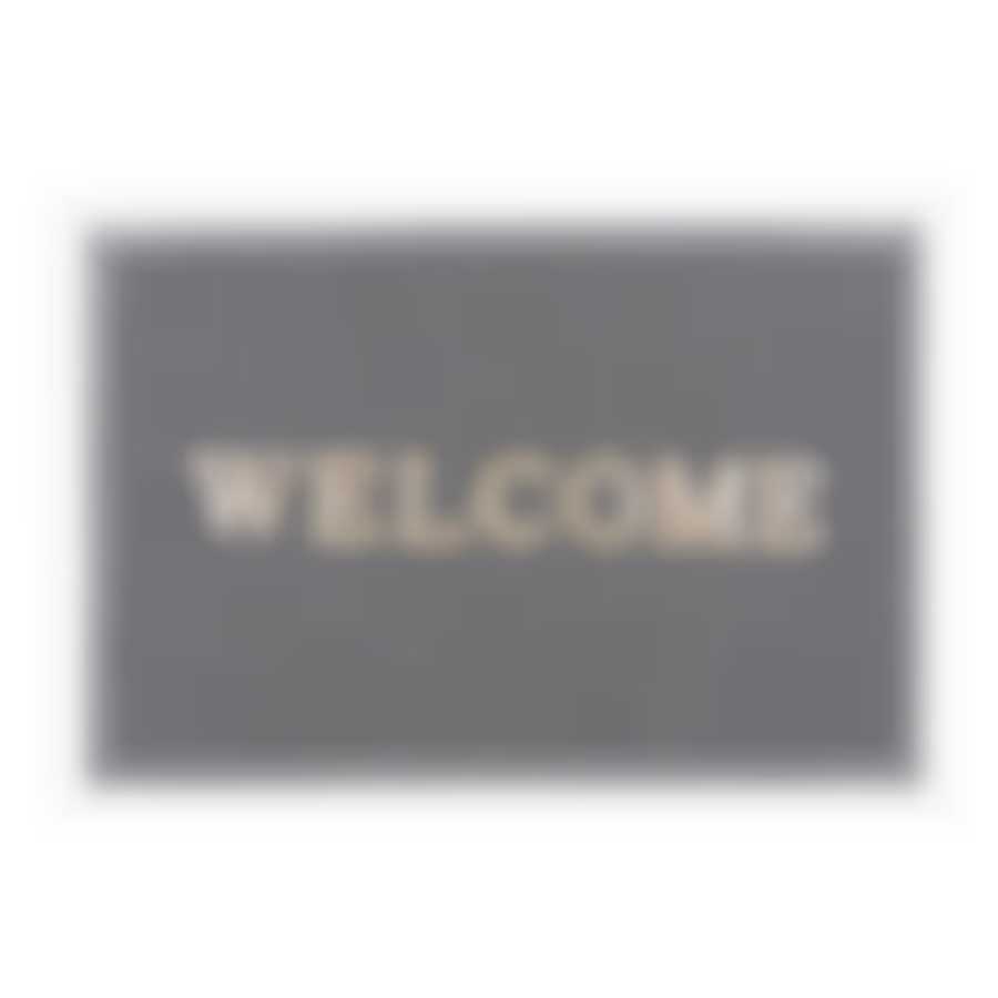 Коврик "Spongy" Welcome 40х60 см, серый, SUNSTEP™