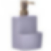 Дозатор для моющих средств с подставкой для губки 380мл.СЕРЫЙ