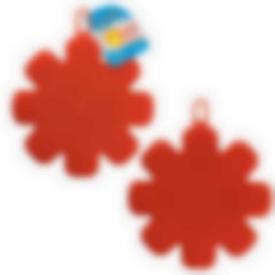 Щетка силиконовая для мытья посуды, овощей и фруктов "Цветок". D13,5см